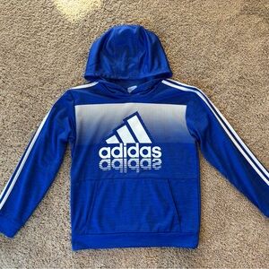 Adidas Youth Hoodie Size Large 14/16.  Royal blue and‎ white.